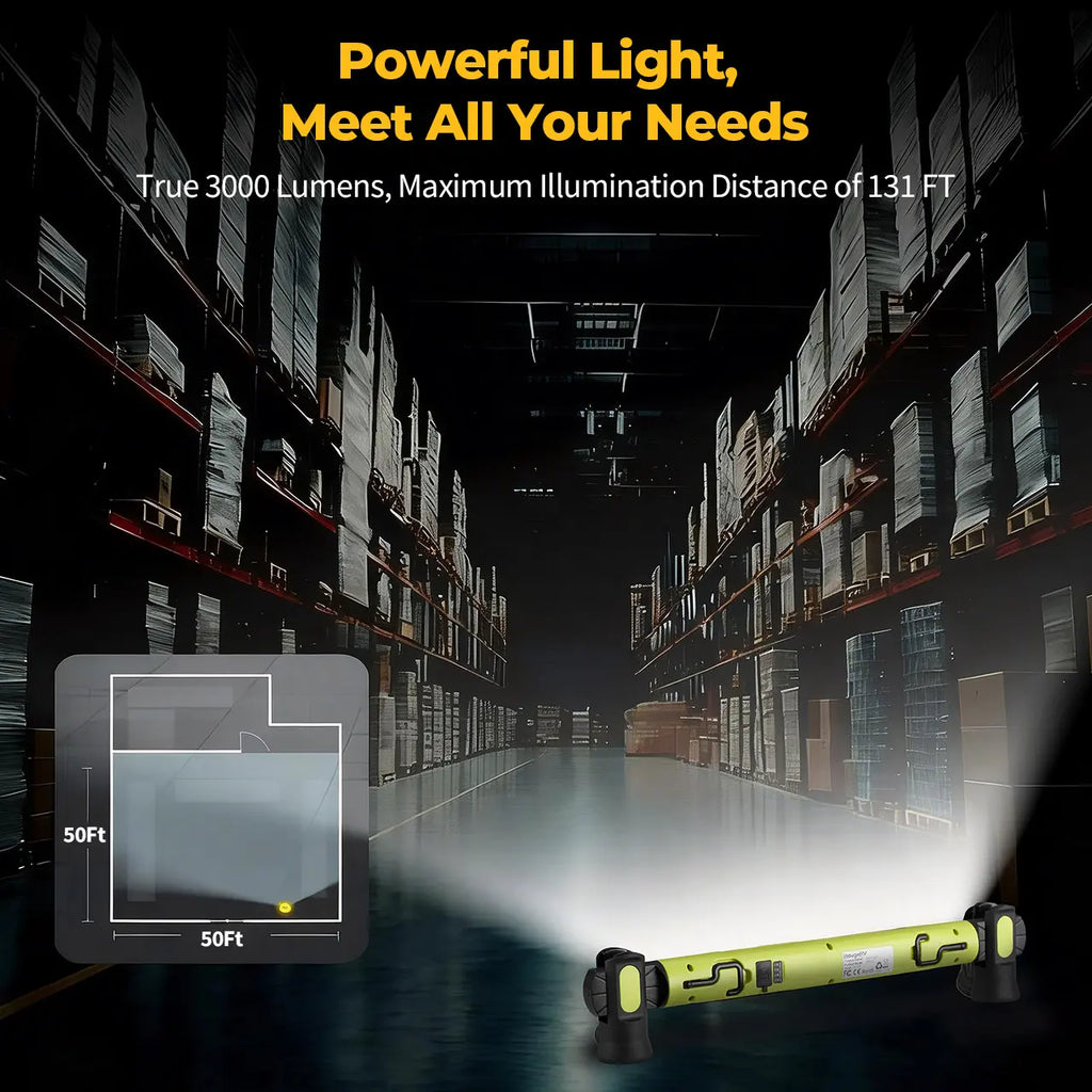 3000LM Under Hood Work Light Bar – Magnetic LED Work Light for Car Repairs & Garage Use