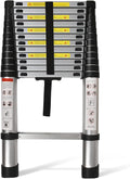 14.5 FT Telescoping Ladder – Lightweight Aluminum Collapsible Ladder for RV, Attic & Home, 330 LB Capacity