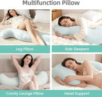 Pea Pod Full Body Pillow, Long Support Pillow for Adult Side Sleeping