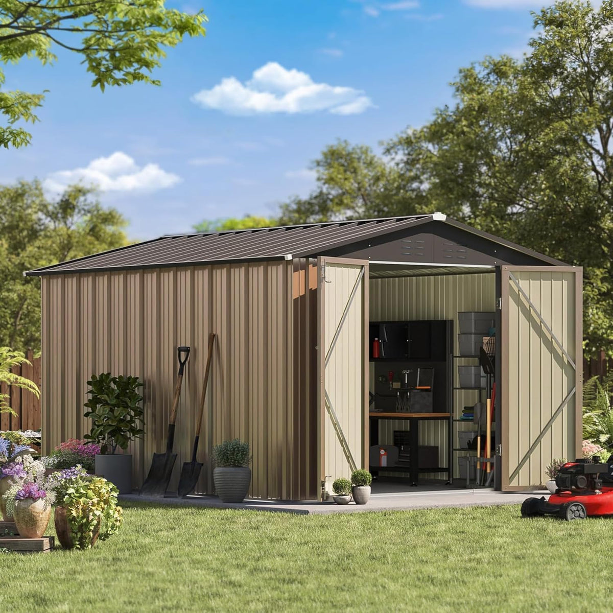 8×6 FT Outdoor Storage Shed – Your Backyard’s Extra Space