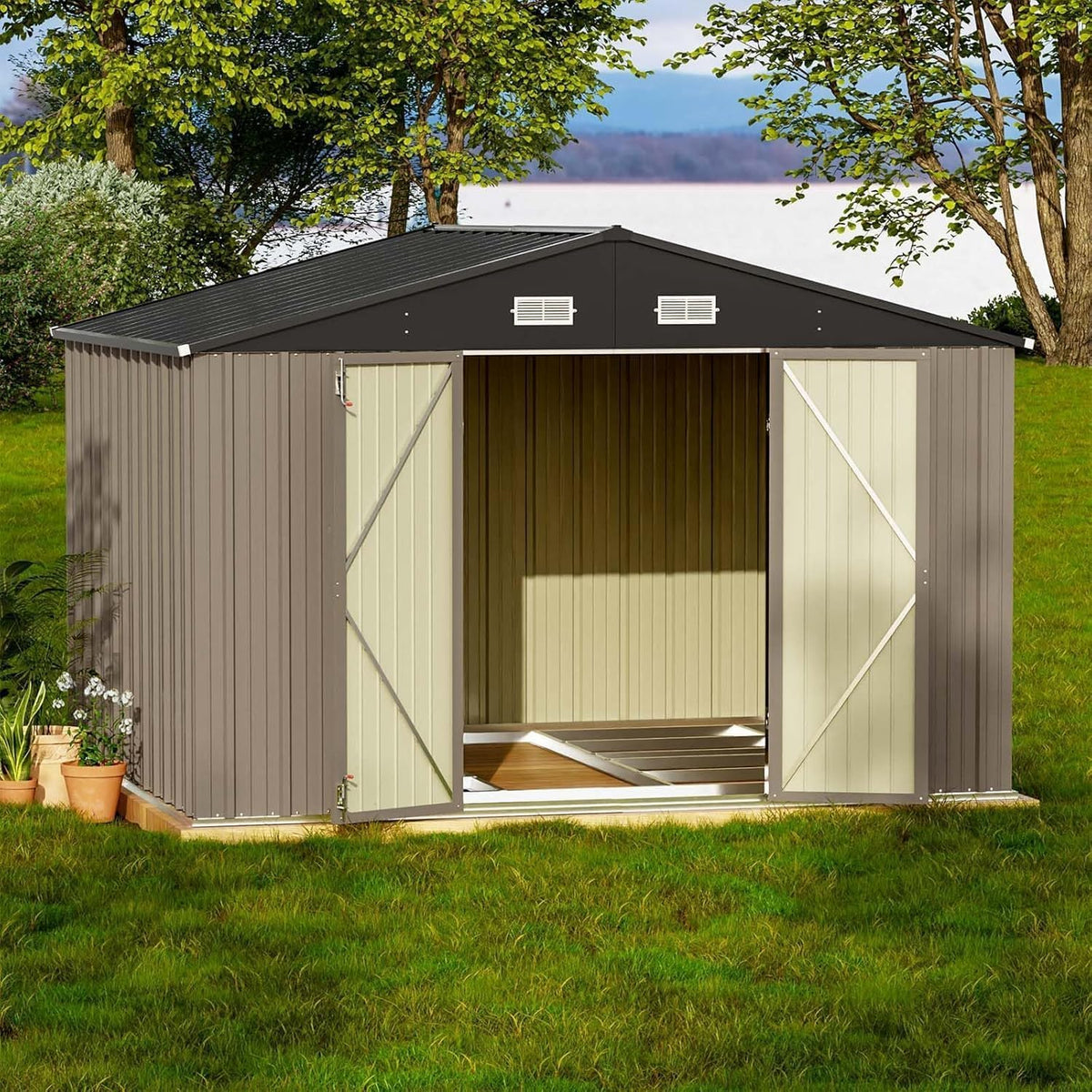 8×6 FT Outdoor Storage Shed – Your Backyard’s Extra Space