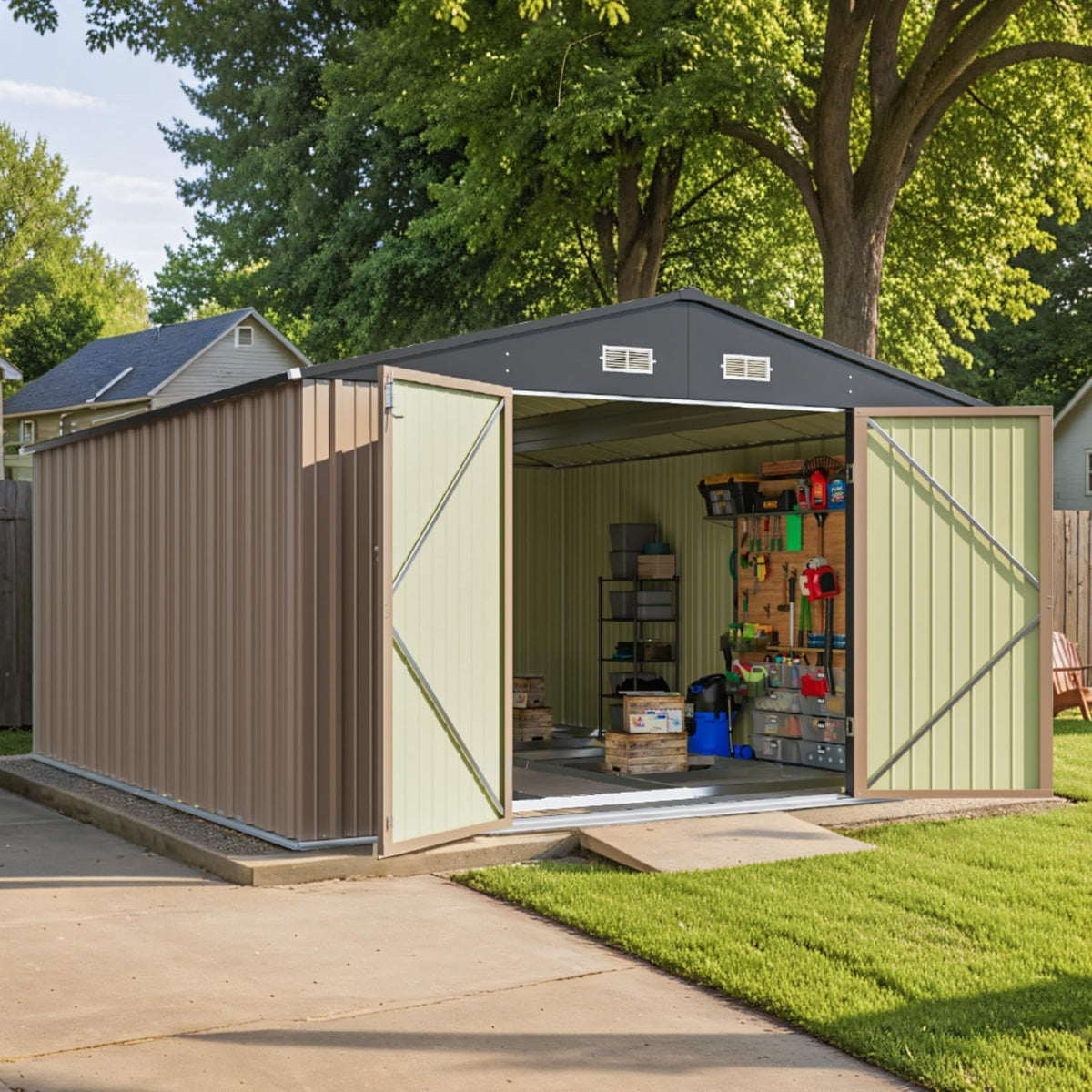 8×6 FT Outdoor Storage Shed – Your Backyard’s Extra Space