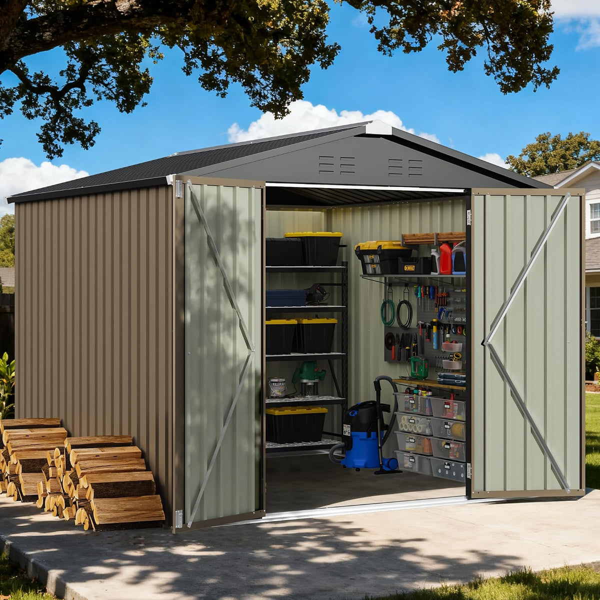 8×6 FT Outdoor Storage Shed – Your Backyard’s Extra Space