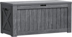 120 Gallon Outdoor Storage Deck Box – Weatherproof Patio & Garden Storage with Dividers
